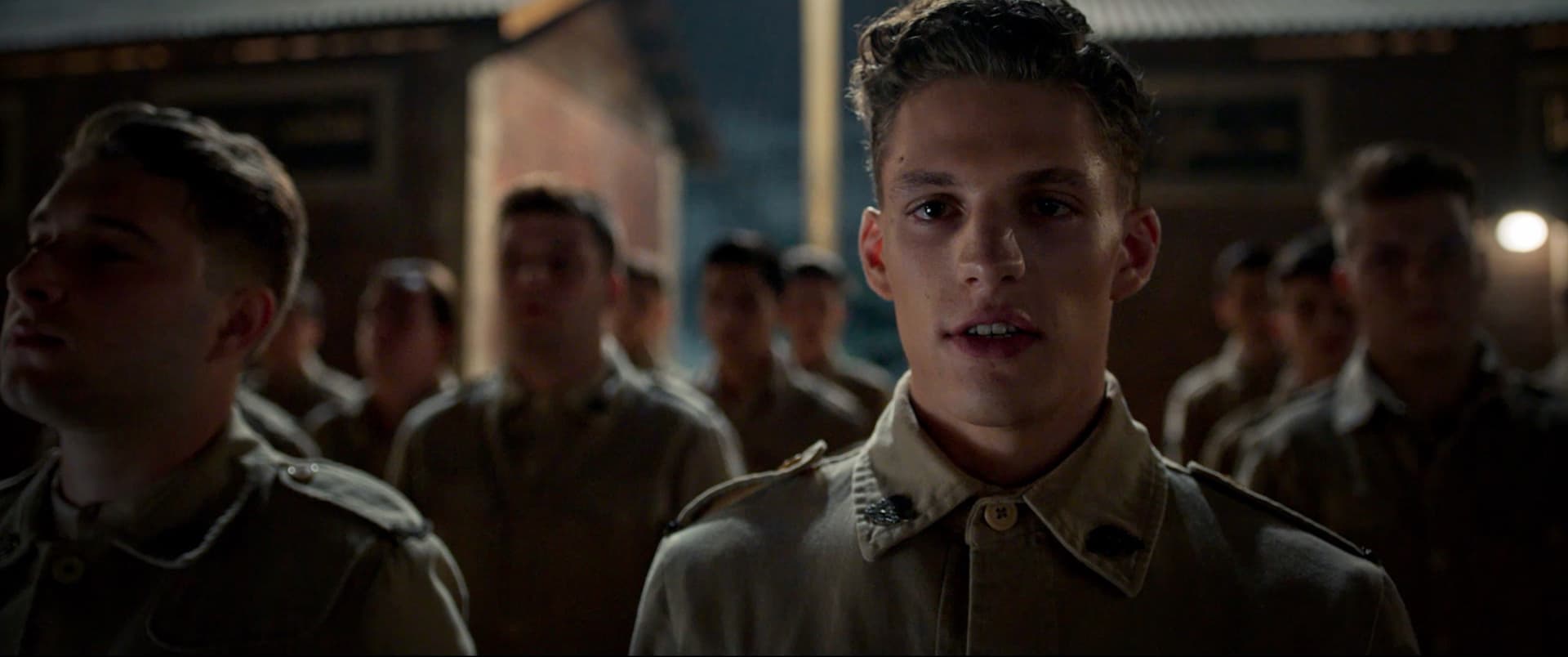 Tristan Alexander in Turkish Ice Cream - night scene in military uniform among fellow soldiers